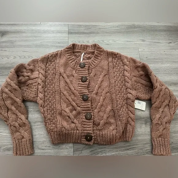 NWT FREE PEOPLE Bonfire Cardi - Picture 6 of 9